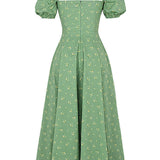 Aviana - Puff Sleeve Floral Dress