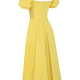 Aviana - Puff Sleeve Floral Dress