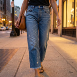 Retro Straight-Leg Jeans for Women