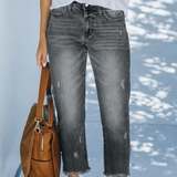 Retro Straight-Leg Jeans for Women