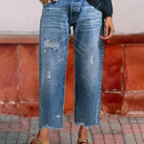 Retro Straight-Leg Jeans for Women