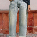 Retro Straight-Leg Jeans for Women