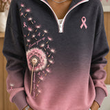 Suvi | Half-Zip Dandelion Ombre Sweatshirt