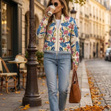 Tabitha™ | Floral Zip Cardigan from the Botanical Garden Collection