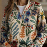 Tabitha™ | Floral Zip Cardigan from the Botanical Garden Collection