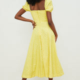 Aviana - Puff Sleeve Floral Dress