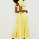 Aviana - Puff Sleeve Floral Dress
