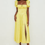 Aviana - Puff Sleeve Floral Dress