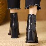 Claudia | Elegant Mid-Heel Ankle Boots