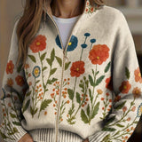 Wrenna™ | Wildflower Meadow Zip-Up Cardigan