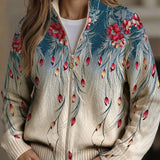 Zillah™ | Gradient Floral Peacock Feather Design